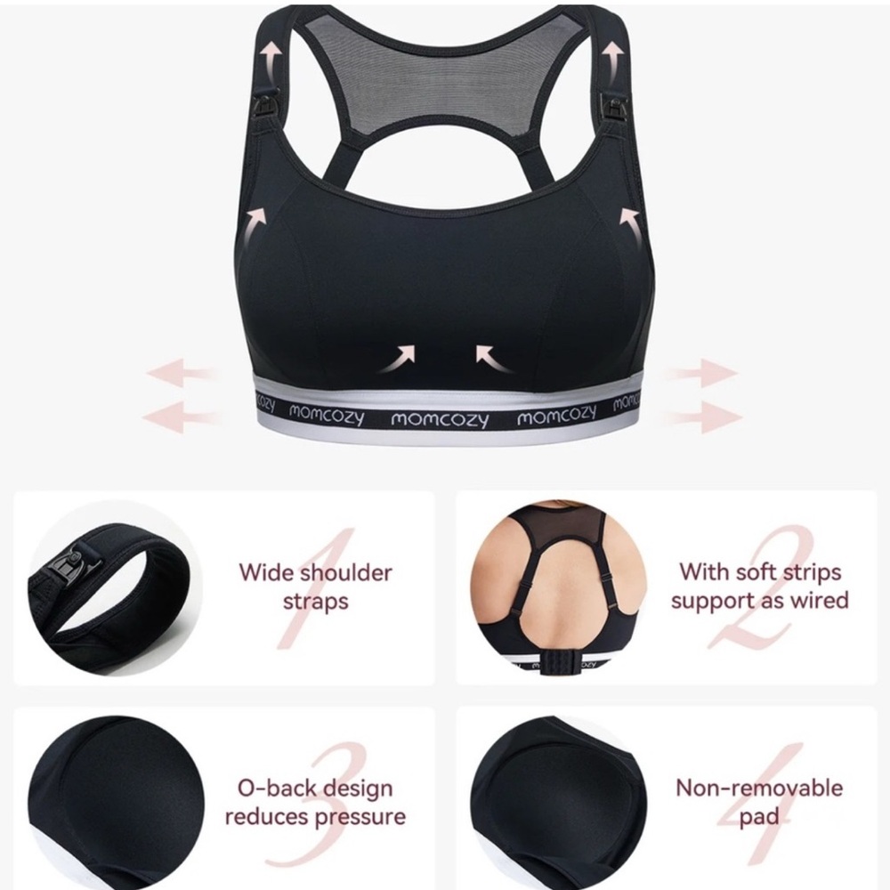 Momcozy Nursing Bras for Breastfeeding Size L - Picture 3 of 3